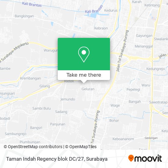 Taman Indah Regency blok DC/27 map