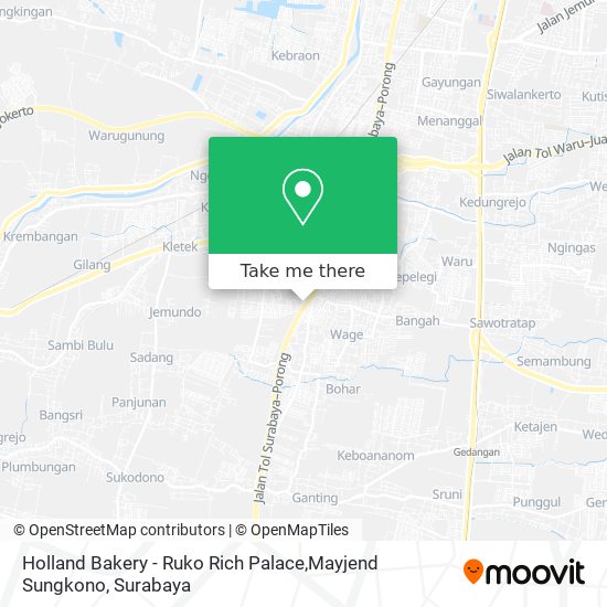 Holland Bakery - Ruko Rich Palace,Mayjend Sungkono map