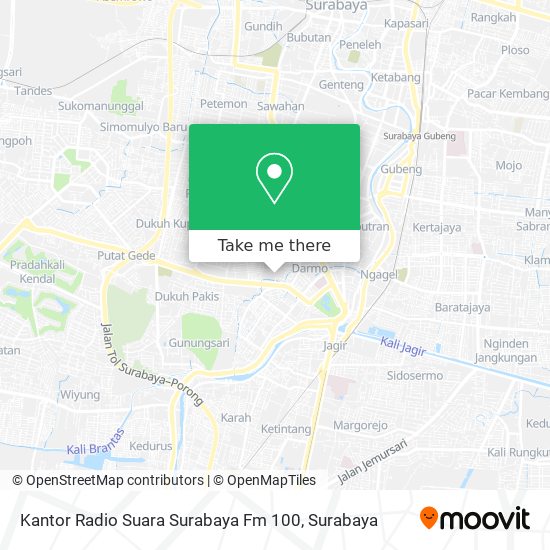 Kantor Radio Suara Surabaya Fm 100 map