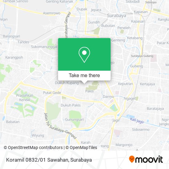 Koramil 0832/01 Sawahan map