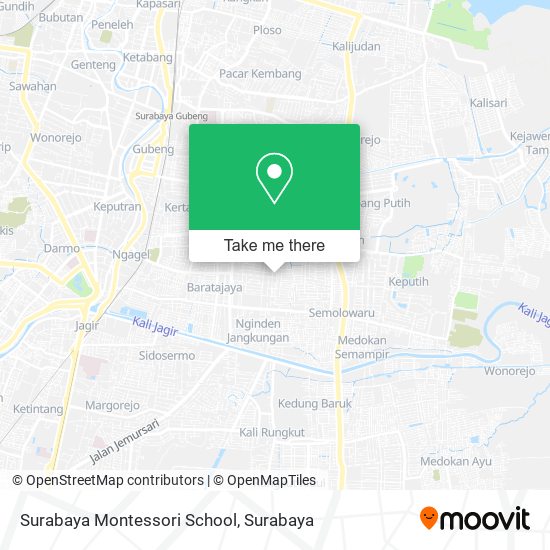 Surabaya Montessori School map