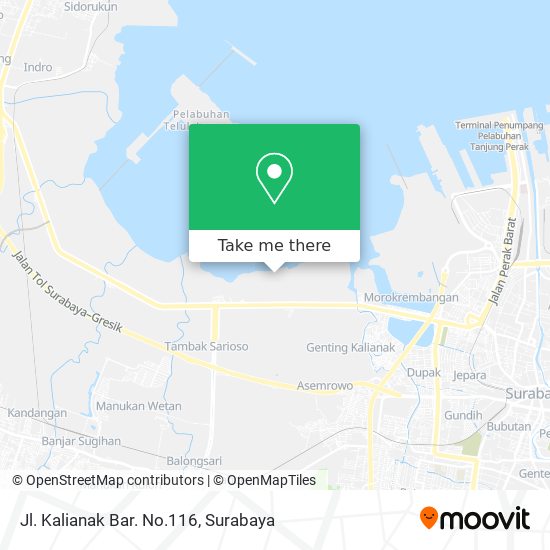 Jl. Kalianak Bar. No.116 map