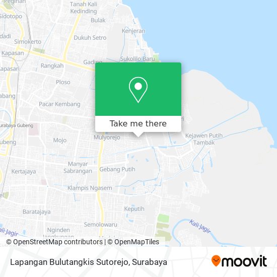 Lapangan Bulutangkis Sutorejo map
