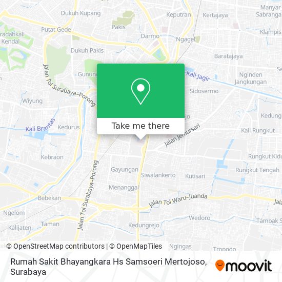 Rumah Sakit Bhayangkara Hs Samsoeri Mertojoso map
