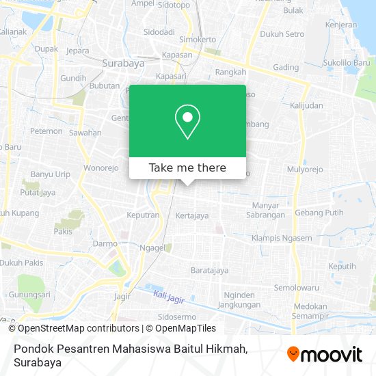 Pondok Pesantren Mahasiswa Baitul Hikmah map