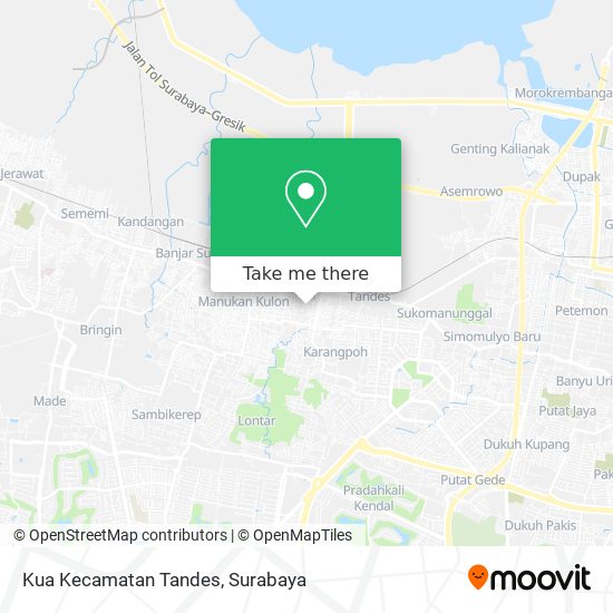 Kua Kecamatan Tandes map