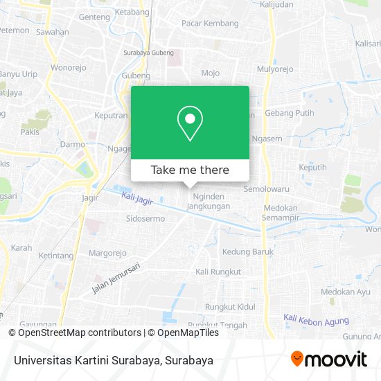 Universitas Kartini Surabaya map