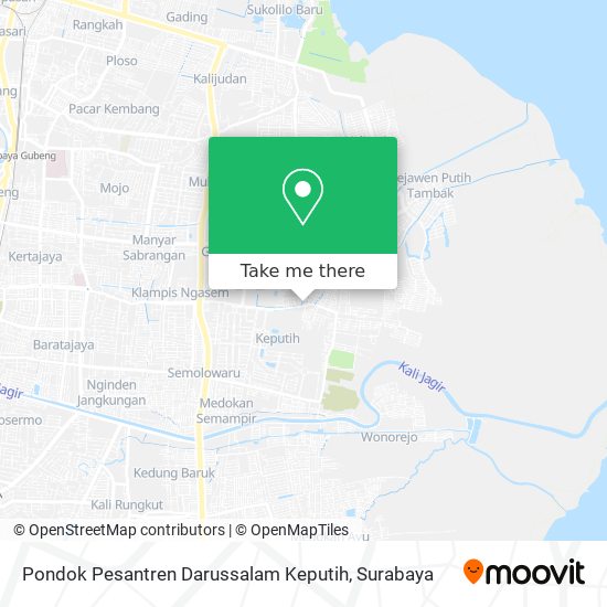 Pondok Pesantren Darussalam Keputih map