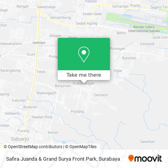 Safira Juanda & Grand Surya Front Park map