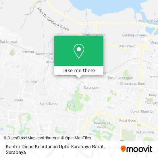 Kantor Dinas Kehutanan Uptd Surabaya Barat map