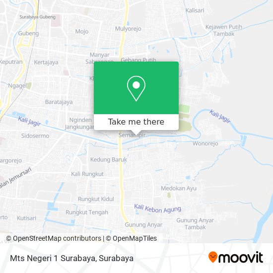 Mts Negeri 1 Surabaya map