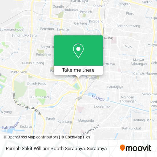 Rumah Sakit William Booth Surabaya map