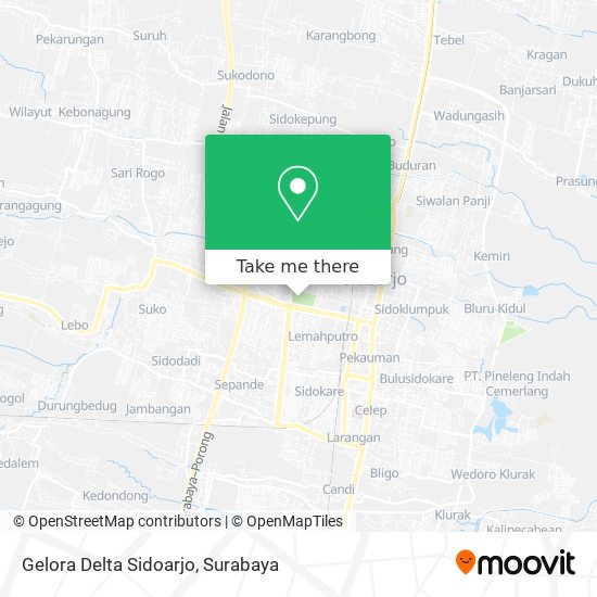 Gelora Delta Sidoarjo map