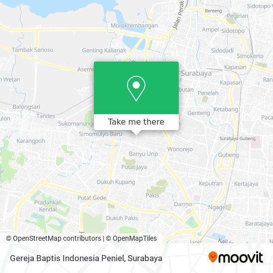 Gereja Baptis Indonesia Peniel map