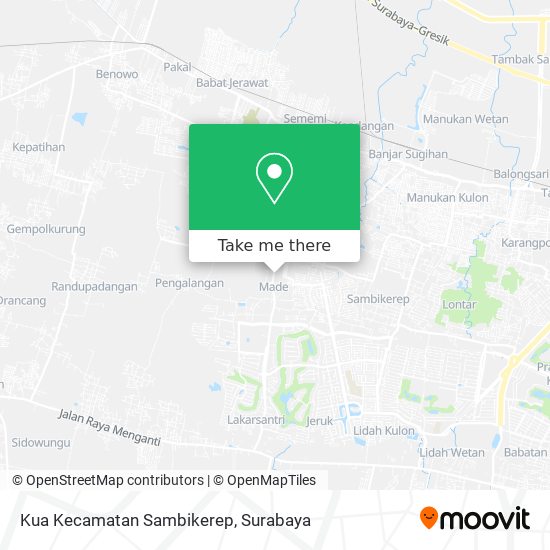 Kua Kecamatan Sambikerep map