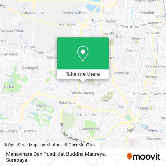 Mahavihara Dan Pusdiklat Buddha Maitreya map