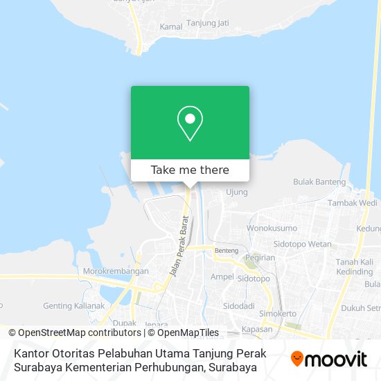 Kantor Otoritas Pelabuhan Utama Tanjung Perak Surabaya Kementerian Perhubungan map