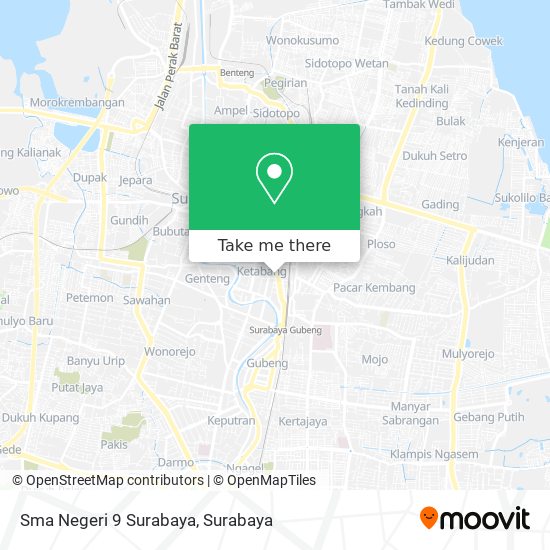 Sma Negeri 9 Surabaya map