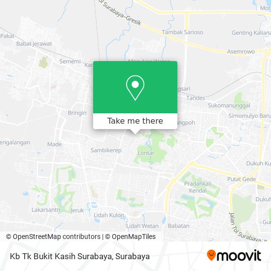 Kb Tk Bukit Kasih Surabaya map