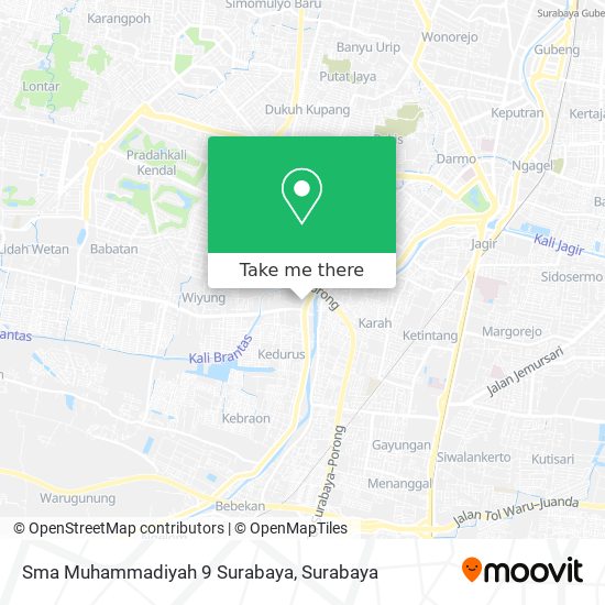 Sma Muhammadiyah 9 Surabaya map