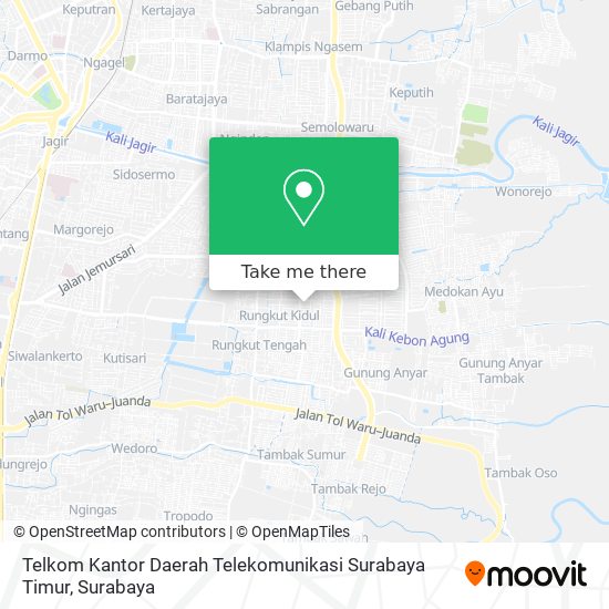Telkom Kantor Daerah Telekomunikasi Surabaya Timur map