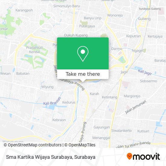 Sma Kartika Wijaya Surabaya map