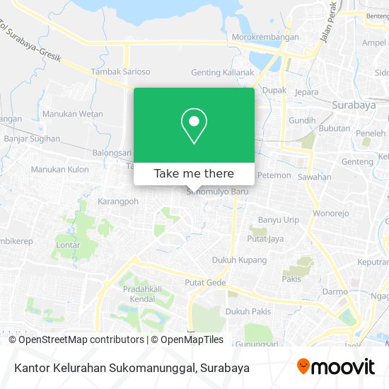 Kantor Kelurahan Sukomanunggal map