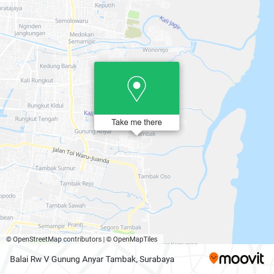 Balai Rw V Gunung Anyar Tambak map