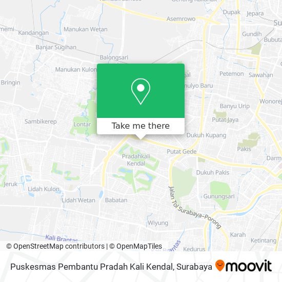 Puskesmas Pembantu Pradah Kali Kendal map