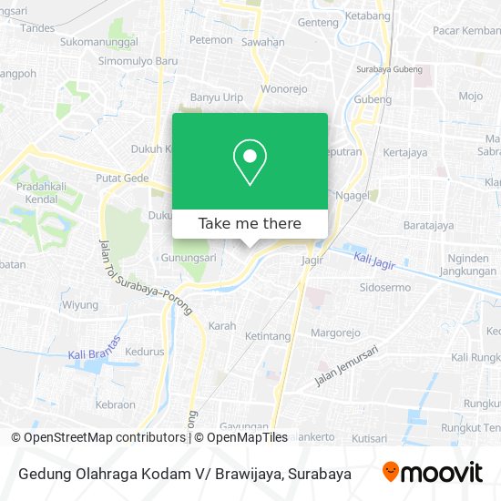 Gedung Olahraga Kodam V/ Brawijaya map