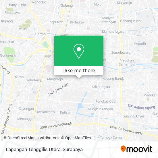 Lapangan Tenggilis Utara map