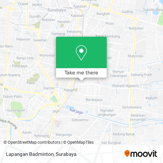 Lapangan Badminton map