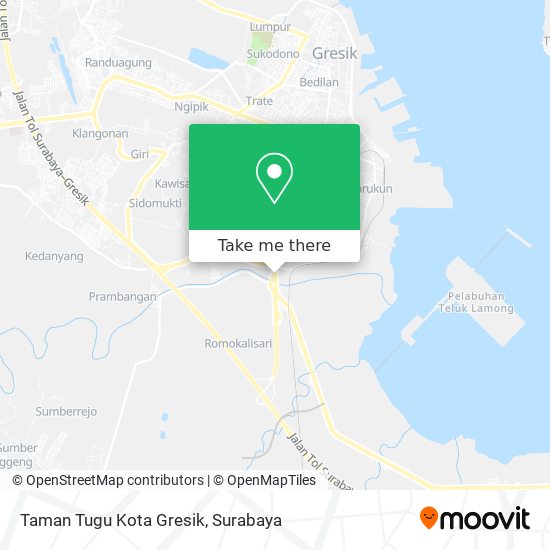 Taman Tugu Kota Gresik map