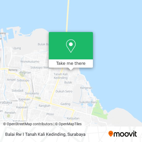Balai Rw I Tanah Kali Kedinding map