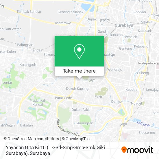 Yayasan Gita Kirtti (Tk-Sd-Smp-Sma-Smk Giki Surabaya) map