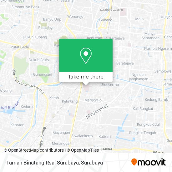 Taman Binatang Rsal Surabaya map