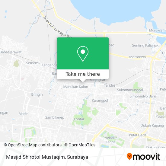 Masjid Shirotol Mustaqim map