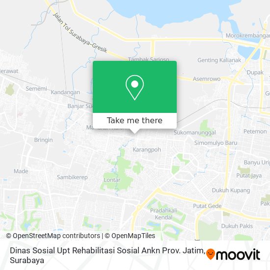 Dinas Sosial Upt Rehabilitasi Sosial Ankn Prov. Jatim map