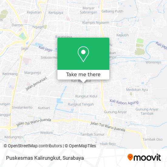 Puskesmas Kalirungkut map