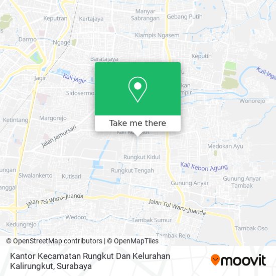 Kantor Kecamatan Rungkut Dan Kelurahan Kalirungkut map