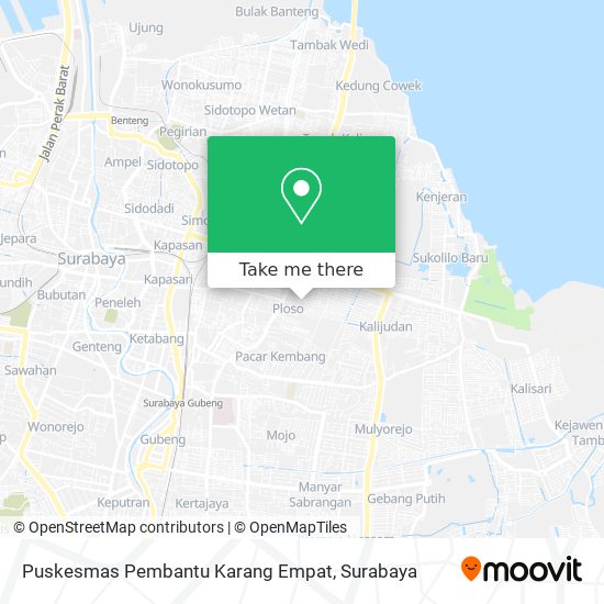 Puskesmas Pembantu Karang Empat map