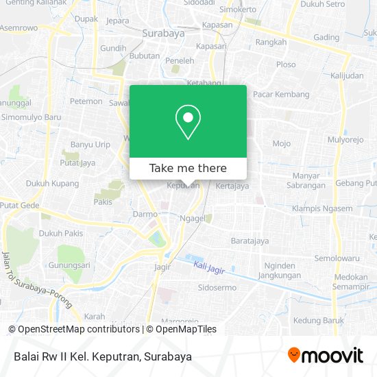 Balai Rw II Kel. Keputran map