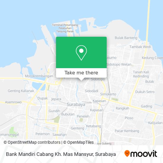 Bank Mandiri Cabang Kh. Mas Mansyur map