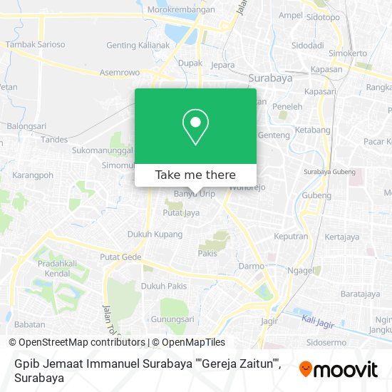 Gpib Jemaat Immanuel Surabaya ""Gereja Zaitun"" map