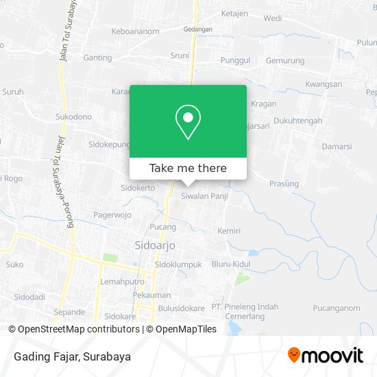 Gading Fajar map