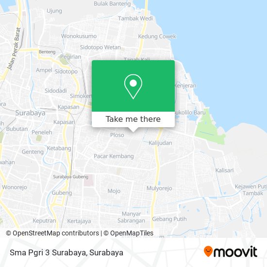 Sma Pgri 3 Surabaya map