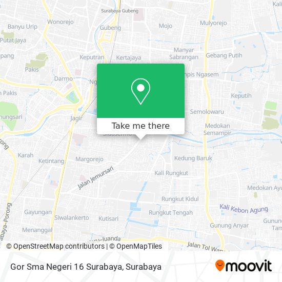 Gor Sma Negeri 16 Surabaya map