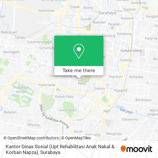 Kantor Dinas Sosial (Upt Rehabilitasi Anak Nakal & Korban Napza) map