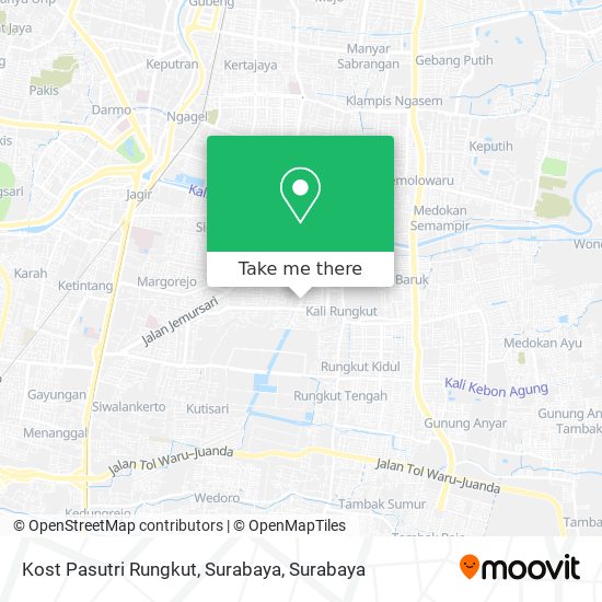 Kost Pasutri Rungkut, Surabaya map