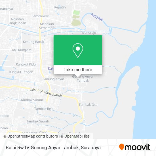 Balai Rw IV Gunung Anyar Tambak map